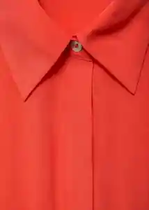 Vestido Macarela Rojo Talla L Mujer Mango