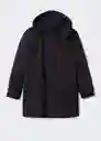 Chaqueta Parka Street Negro Talla XL Hombre Mango