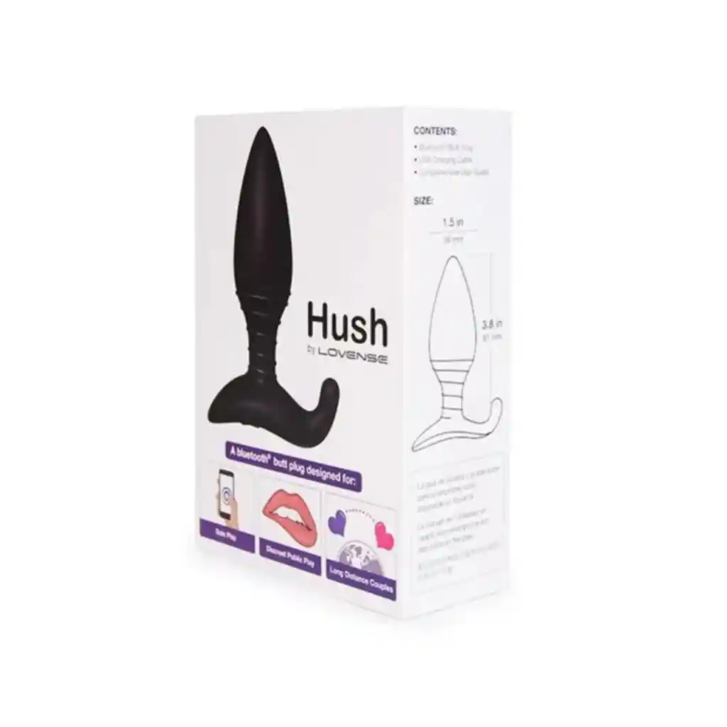 Lovense Hush 2 1.5 Pulgadas -vibrador-anal Tokens