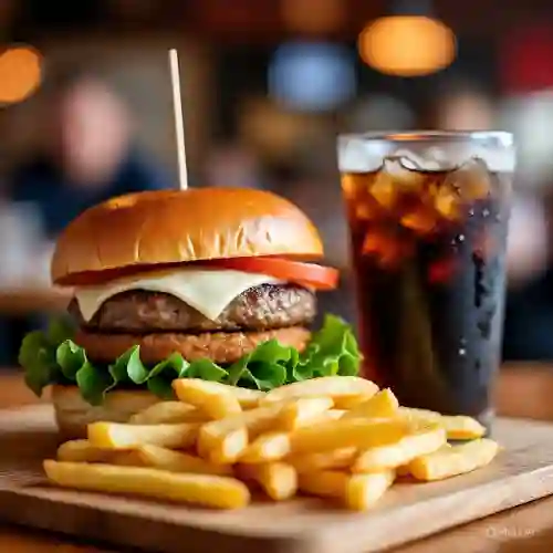 Combo Hamburguesa Doble con Tocineta