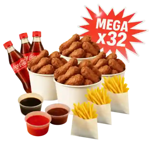 Rappi Mega X 32 Alitas