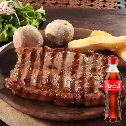 Churrasco a la Brasa 350 Grs +Cocacola Org 400ml