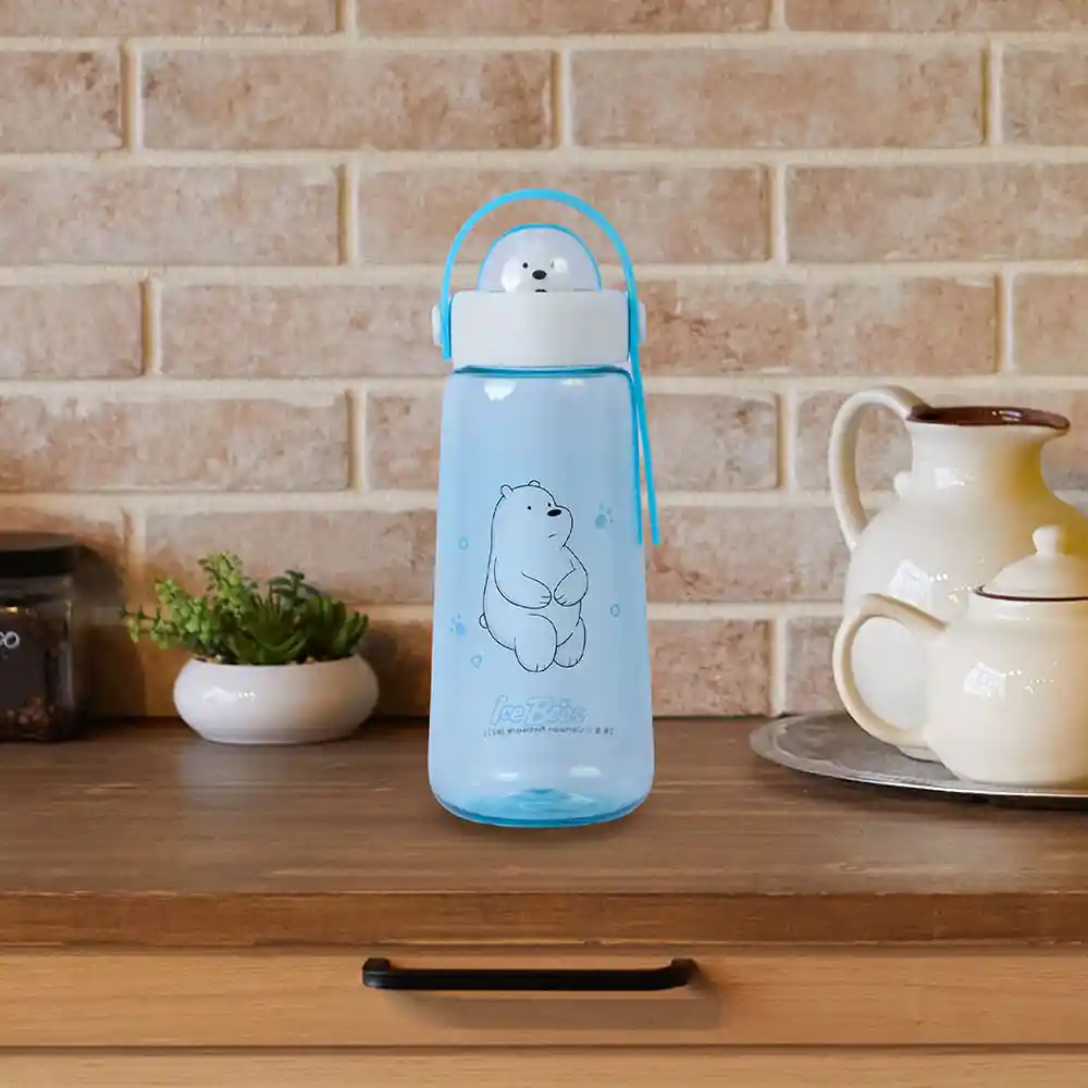 Cilindro we Bare Bears Collection Con Decoración Azul Miniso