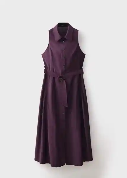 Vestido Show Morado Talla M Mujer Mango
