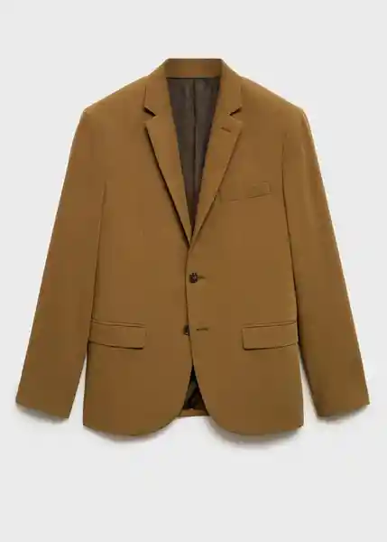 Blazer Americana na Paris Ocre Talla 48 Hombre Mango