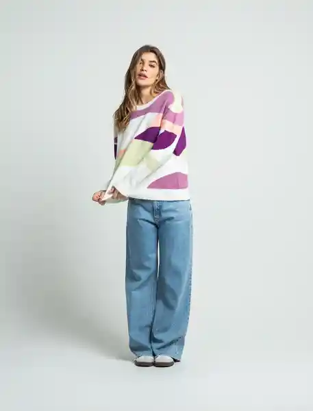 Saco Mujer Crudo Puro Claro Tejido Talla S 481F038 Naf Naf