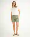 Bermuda Short Verde Milicia Medio Talla 14 659F000 Esprit