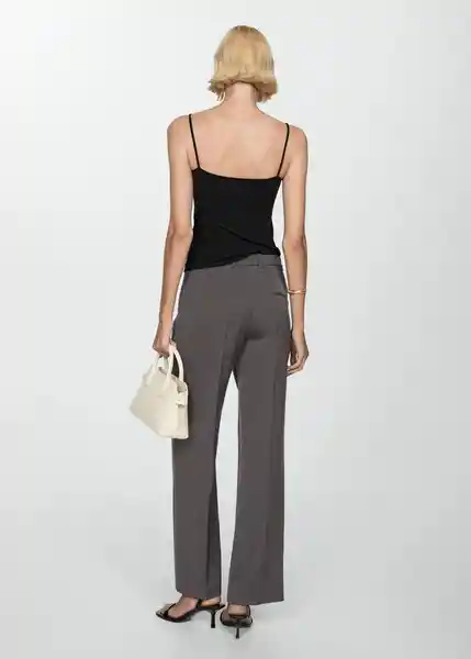 Pantalón Karibi 7-A Gris Oscuro Vigoré Talla 42 Mujer Mango