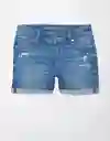 Short Mujer Azul Talla 2 American Eagle 13327779