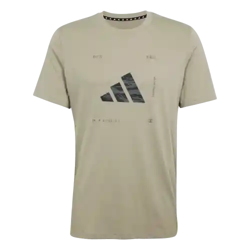 Adidas Camiseta Logo Manga Corta Entrenamiento Hombre Gris T XL