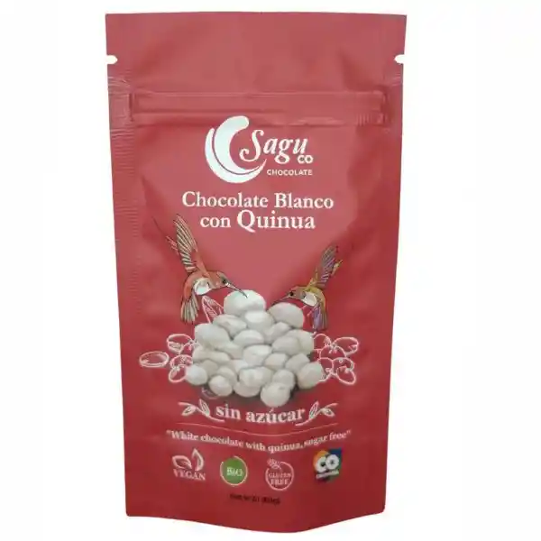 Sagu Chocolate Blanco con Quinua sin Azúcar