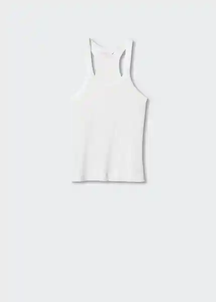 Top Elodie Offwhite Talla L Mujer Mango