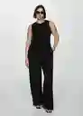 Pantalón Roma Negro Talla XS Mujer Mango