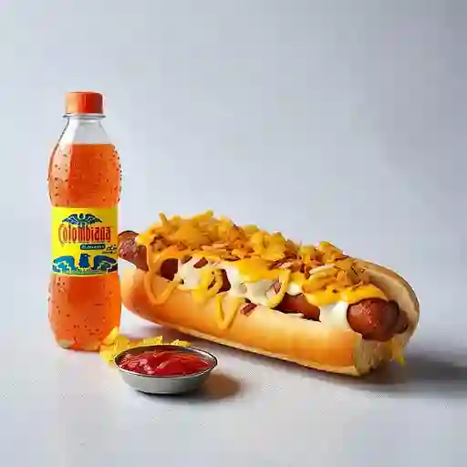 Perro caliente + gaseosa