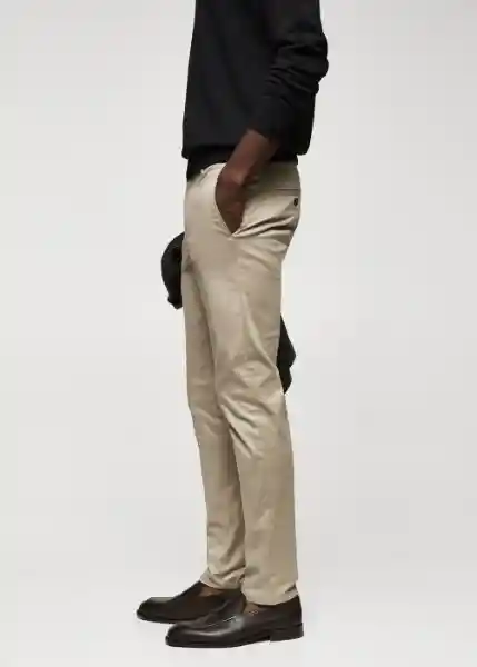 Pantalón Graham Beige Talla 38 Hombre Mango