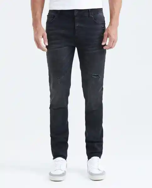 Jean Super Slim Fit Negro Noche Ultraoscuro 32/32 Chevignon