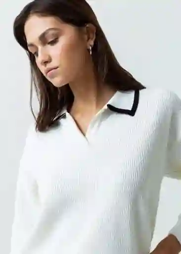 Suéter Tejido Mujer Crudo Marfil Claro M 581G072 Naf Naf