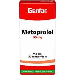 Metoprolol Genfar (50 Mg) Comprimidos