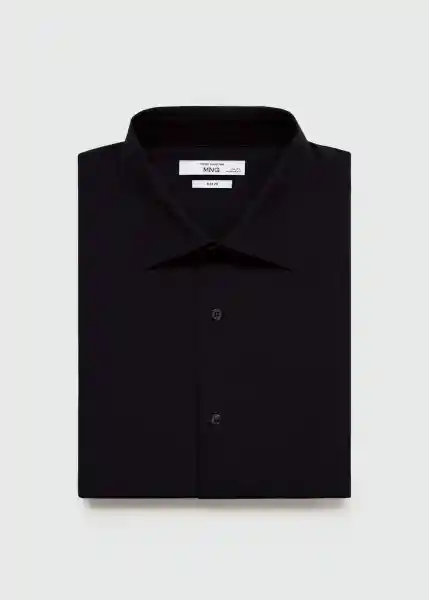 Camisa Emeritol Negro Talla L Hombre Mango