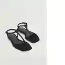 Sandalias Tubi Negro Talla 39 Mujer Mango