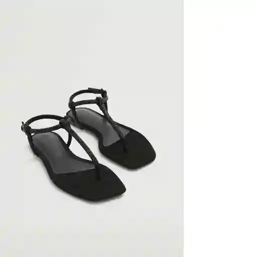 Sandalias Tubi Negro Talla 39 Mujer Mango