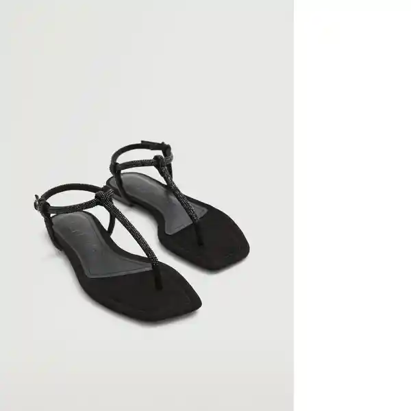 Sandalias Tubi Negro Talla 39 Mujer Mango