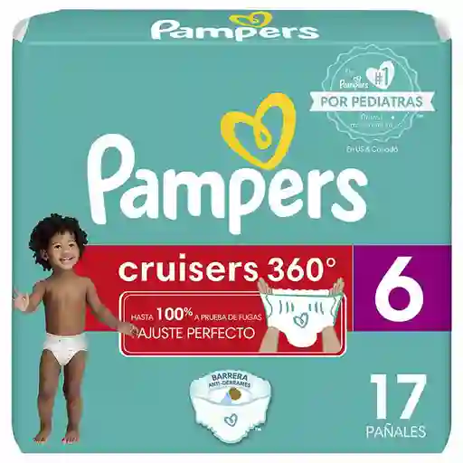 Pañal Pampers Cruisers 360 Talla 6 17 Und