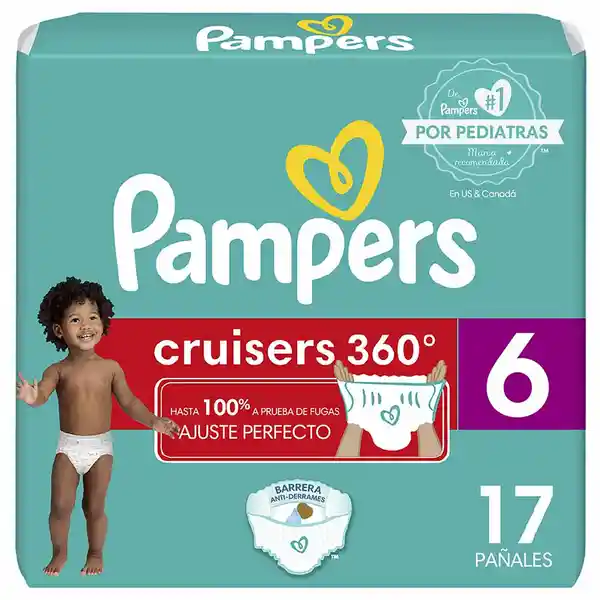 Pampers Cruisers 360 Pañales Talla 6 17U