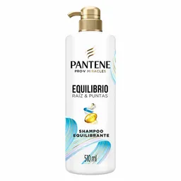 Shampoo Pantene Pro-V Miracles Equilibrio Raiz y Puntas Equilibrante Champu 510 ml