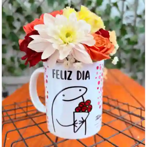 Mug con Flores