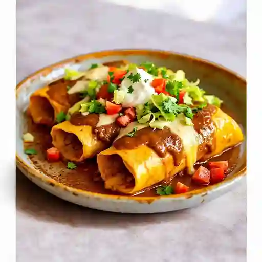 Enchiladas En Salsa De Frijol