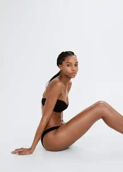 Top Bikini Pami Negro Talla L Mujer Mango