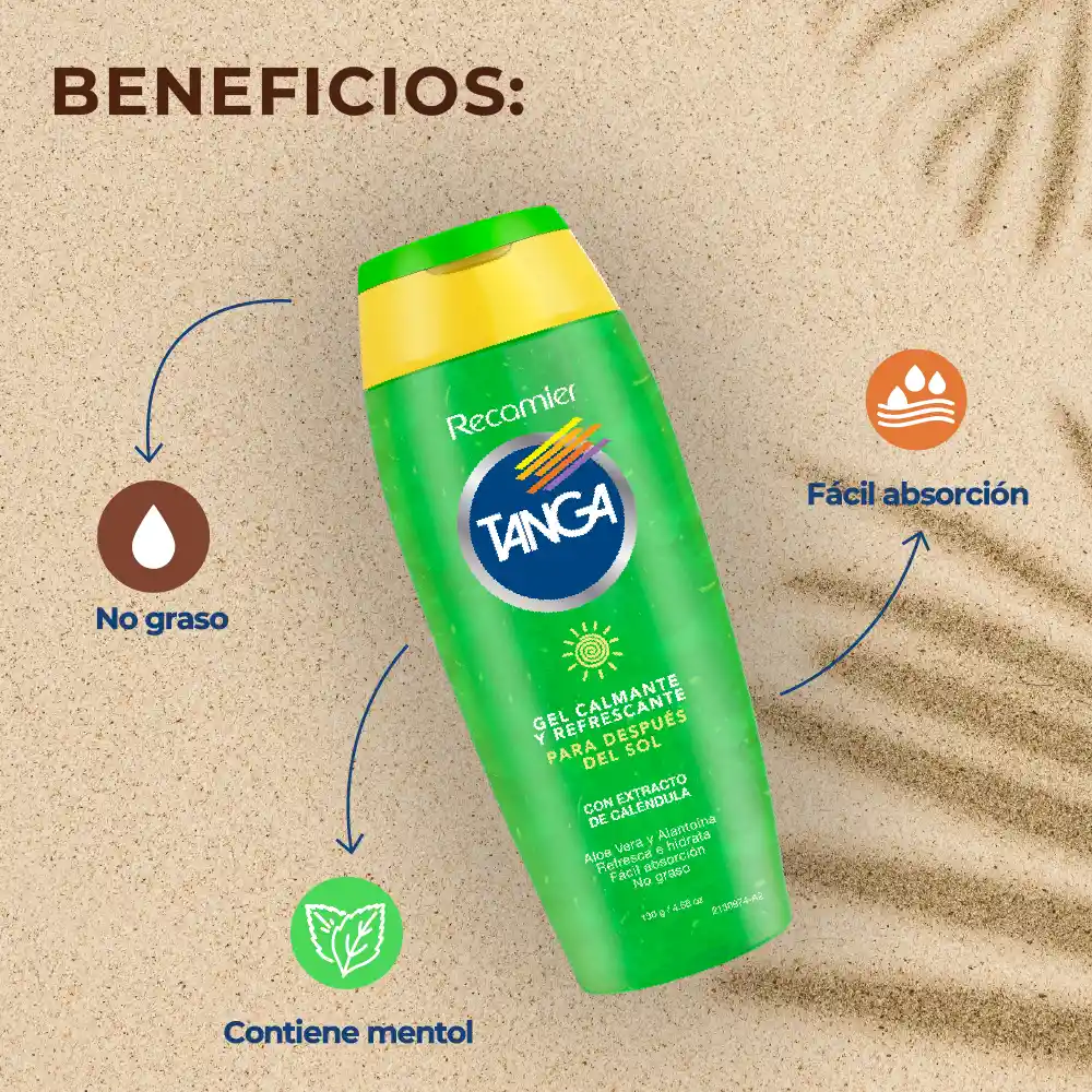 Tanga Gel Calmante y Refrescante con Aloe