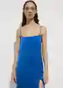 Vestido Asun2 Azul Talla XL Mujer Mango