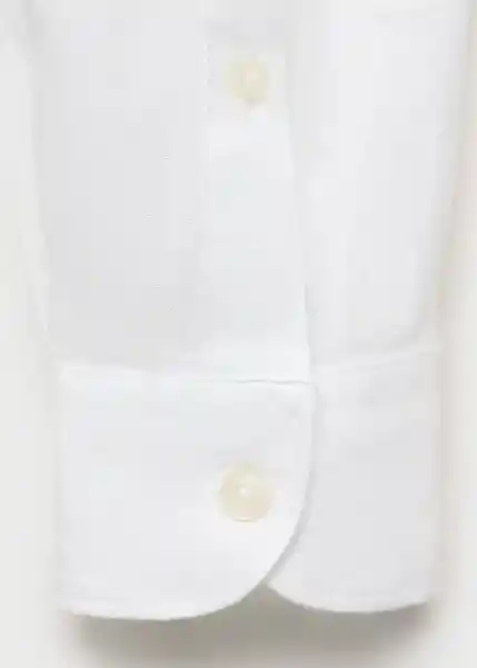 Camisa Parrot Blanco Talla L Hombre Mango
