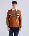  Camiseta Hombre Cafe Talla M 801E004 AMERICANINO 