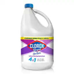 Quitamanchas Sin Cloro Clorox Ropa 4 en 1 Blanca 3.8 L