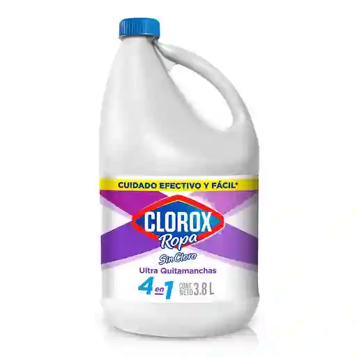 Quitamanchas Sin Cloro Clorox Ropa 4 en 1 Blanca 3.8 L