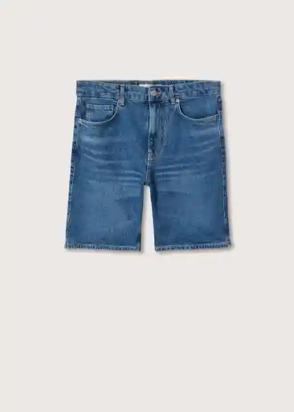 Short Jarod Tejano Oscuro Talla 46 Hombre Mango