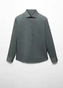 Camisa Palmar Verde Talla S Hombre Mango
