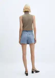 Short Skort Tejano Medio Talla L Mujer Mango