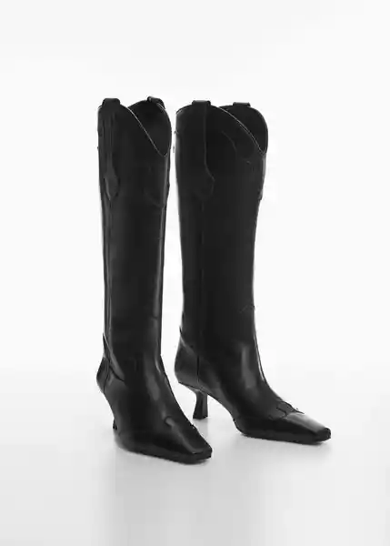 Botas Telma Negro Talla 37 Mujer Mango