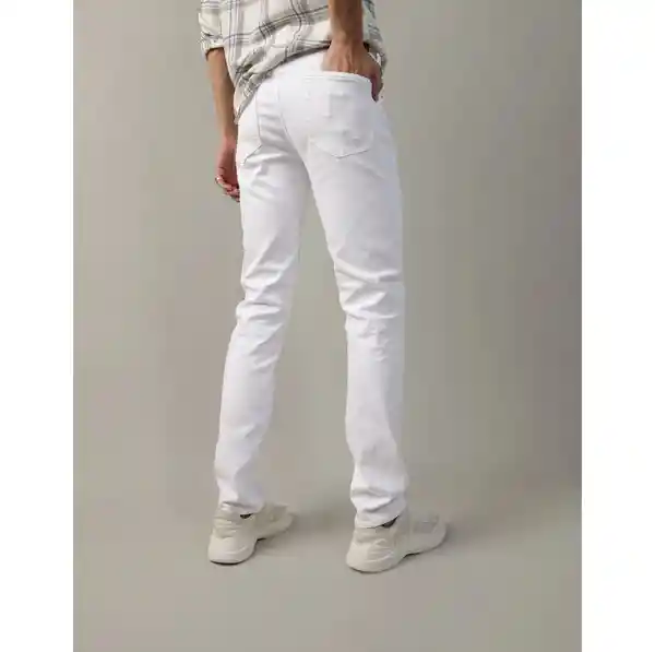 Jean Slim Hombre Blanco Talla 32 x 30 American Eagle