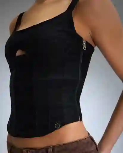Camisa Mujer Negro Talla XS 612G080_NEG194007