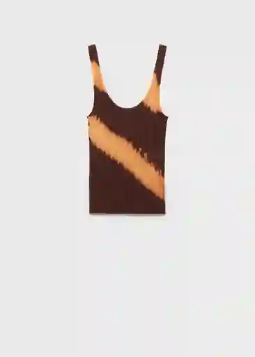 Top Verbena Marrón Talla S Mujer Mango
