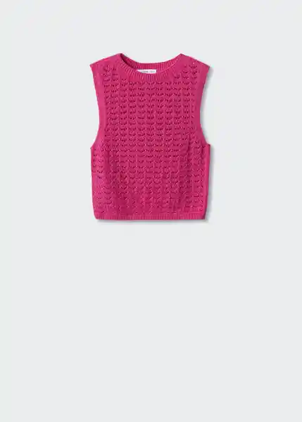 Top Balat Fucsia Talla S Mujer Mango