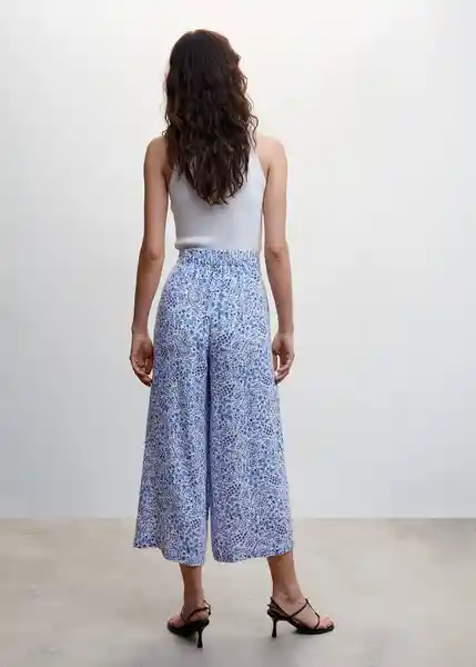Pantalón Life Azul Talla XS Mujer Mango