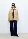Abrigo Parka Tropic Camel Talla XS Mujer Mango