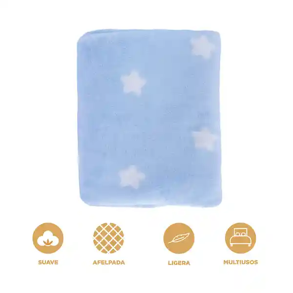 Manta Estrellas Azul Serie Miniso