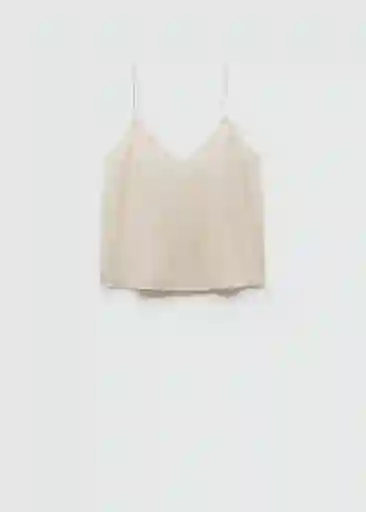 Top Rachy Offwhite Talla S Mujer Mango